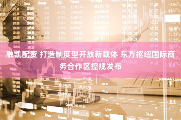 融凯配资 打造制度型开放新载体 东方枢纽国际商务合作区控规发布