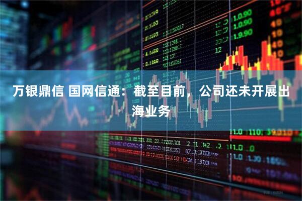 万银鼎信 国网信通：截至目前，公司还未开展出海业务