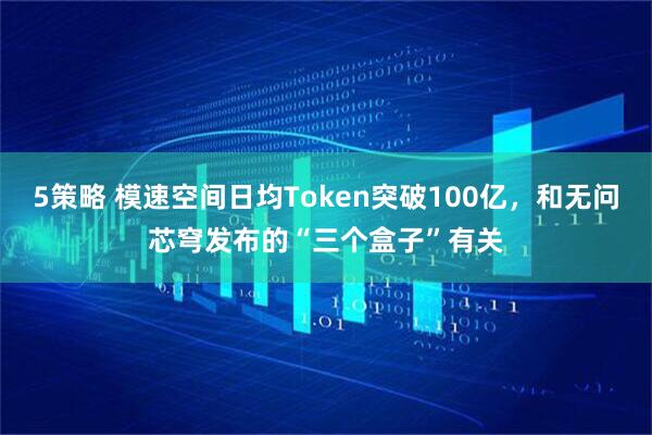 5策略 模速空间日均Token突破100亿，和无问芯穹发布的“三个盒子”有关